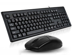 畅快吃鸡 双飞燕KR-8572N防水有线键盘鼠标套装笔记本台​仅售67.00元