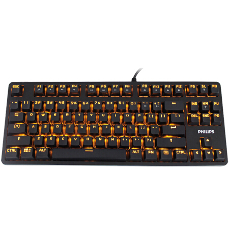 畅快吃鸡&nbsp;飞利浦（PHILIPS） 机械键盘 LOL绝地求生​仅售139.00元