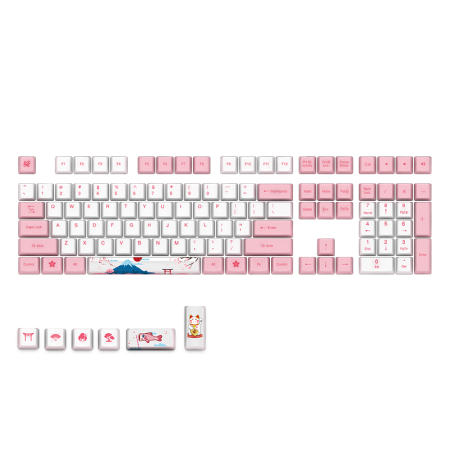 超高性价比 akko pbt热升华键帽 电脑笔记本机械游戏键盘仅售249.00元