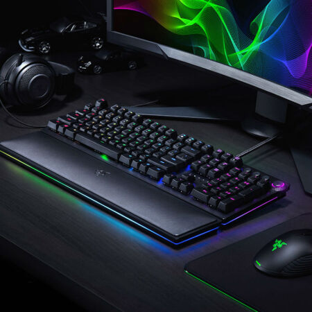 超高性价比 雷蛇(razer 猎魂光蛛 光轴机械键盘 104仅售2099.00元