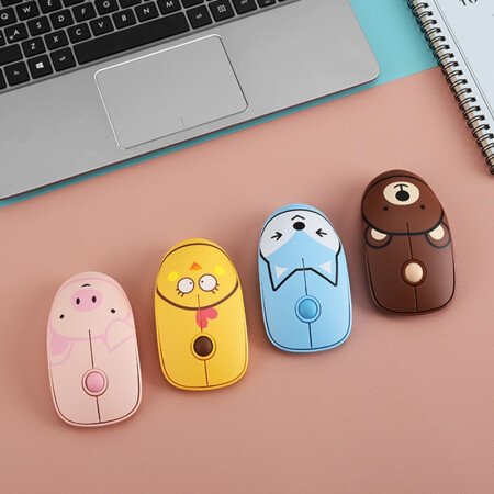 萌新首选 京俏 v1 无线鼠标 (可爱女生卡通少女心粉色 笔鼠标仅售158.